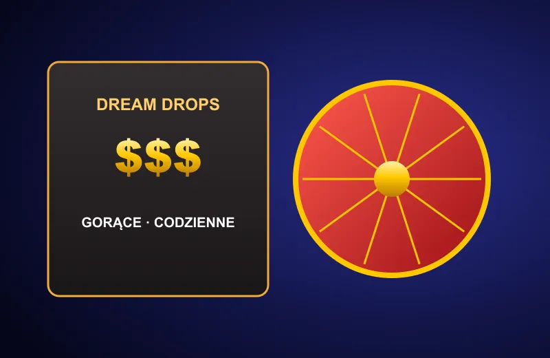 Panel Dream Drops i koło gry show – gry Cazeus casino online